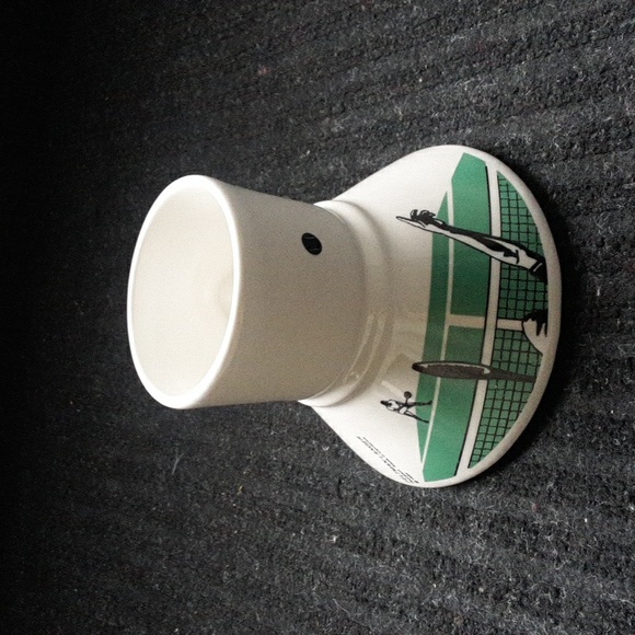 1989 FELTMAN LANGER Mug with Tennis Designs. - Picture 2 of 9